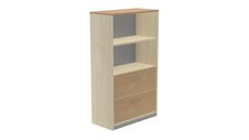 Armario medio carpetero 156x90x45 estructura roble frontales roble