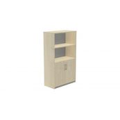 Armario medio con puertas bajas 156x90x45 estructura haya puertas haya