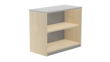 Armario estanteria bajo sin puertas 78x90x45 estructura roble tapa roble
