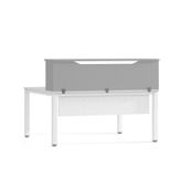 Modulo recepcion  160cm gris / gris. medidas 160x40x30cm. -mesa no incluida en el prec