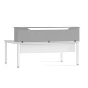 Modulo recepcion  180cm gris / gris medidas 180x40x30cm. -mesa no incluida en el preci