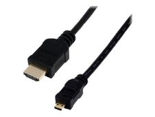 MCL - Cable HDMI con Ethernet - 19 pin micro HDMI Type D macho a HDMI macho - 2 m - compatibilidad con 4K