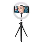 Kit studio live ksix anillo led con trãpode para smartphone
