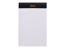 RHODIA N°14 - Block - grapado - 110 x 170 mm - 80 hojas / 160 páginas - cuadriculado - negro - rigid cardboard