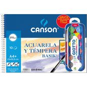 Alb.acuarela+12 acuarela mini+pincel gratis
