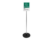 Exacompta Office Exascreen soporte de señal - para A4 - negro, transparente, aluminio