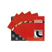 Paquete 100 hojas carboplan rojo