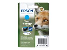 Epson T1282 - 3.5 ml - Tamaño M - cián - original - blíster - cartucho de tinta - para Stylus S22, SX130, SX230, SX235, SX430, SX435, SX438, SX440, SX445; Stylus Office BX305