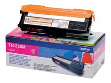 Brother TN320M - Magenta - original - cartucho de tóner - para Brother DCP-9055, DCP-9270, HL-4140, HL-4150, HL-4570, MFC-9460, MFC-9465, MFC-9970