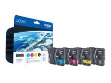 Brother LC985VALBP - Paquete de 4 - negro, amarillo, cián, magenta - original - blíster - cartucho de tinta - para Brother DCP-J125, DCP-J140, DCP-J315, DCP-J515, MFC-J220, MFC-J265, MFC-J410, MFC-J415