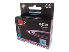 UPrint B-970C - 10 ml - cián - compatible - cartucho de tinta (alternativa para: Brother LC1000C, Brother LC970C) - para Brother DCP-135C, DCP-150C, DCP-153C, DCP-157C, MFC-235C, MFC-260C