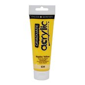 Daler-Rowney Graduate - Pintura - acrílico - amarillo nápoles - opaco - 120 ml