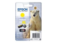 Epson 26XL - 8.7 ml - XL - amarillo - original - blíster - cartucho de tinta - para Expression Premium XP-510, 520, 600, 605, 610, 615, 620, 625, 700, 710, 720, 800, 810, 820