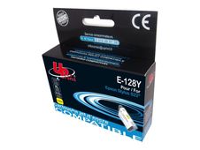 UPrint E-128Y - 10 ml - Capacidad XL - amarillo - compatible - refabricado - cartucho de tinta (alternativa para: Epson T1284) - para Epson Stylus S22, SX230, SX235, SX430, SX435, SX438, SX440, SX445; Stylus Office BX305