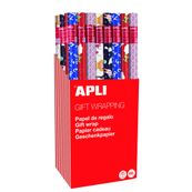 APLI kids collection - Papel de regalo - 70 cm x 2 m - 60 g/m² - disponible en diferentes colores - papel