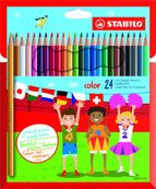 STABILO color Swano - Lápiz de color - colores surtidos - 2.5 mm (paquete de 24)
