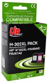 UPrint - Paquete de 2 - negro, amarillo, cián, magenta - compatible - cartucho de tinta (alternativa para: HP 302XL) - para HP Deskjet 11XX, 21XX, 36XX; ENVY 45XX; Officejet 38XX, 46XX, 52XX