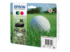 Epson 34XL - Paquete de 4 - XL - negro, amarillo, cián, magenta - original - blíster - cartucho de tinta - para WorkForce Pro WF-3720, WF-3720DWF, WF-3725DWF