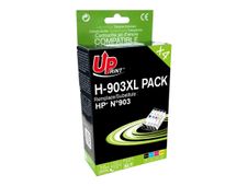 UPrint H-903XL PACK - Paquete de 4 - negro, amarillo, cián, magenta - compatible - refabricado - cartucho de tinta (alternativa para: HP 903XL) - para HP Officejet 6954; Officejet Pro 69XX