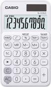Casio SL-310UC - Calculadora de bolsillo - 10 dígitos - panel solar, batería - blanco