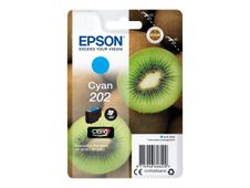 Epson 202 - 4.1 ml - cián - original - blíster - cartucho de tinta - para Expression Home XP-202; Expression Premium XP-6000, XP-6005, XP-6100, XP-6105
