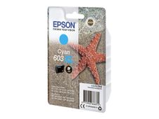 Epson 603XL - 4 ml - XL - cián - original - blíster - cartucho de tinta - para Expression Home XP-2150, 2155, 3150, 3155, 4150, 4155; WorkForce WF-2820, 2840, 2845, 2870
