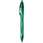 BIC Gel-ocity QuickDry - Bolígrafo  - verde - tinta de gel - 0.7 mm - medio - retractil