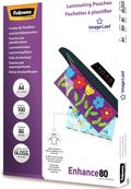 Fellowes - 80 micrones - A4 (210 x 297 mm) bolsas para laminación