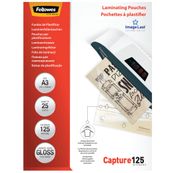 Fellowes ImageLast - 125 micrones - paquete de 25 - glosario - glosario - A3 (297 x 420 mm) bolsas para laminación