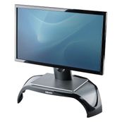 Fellowes Smart Suites Corner Monitor Riser - Base - para Monitor - acrilonitrilo-butadieno-estireno (ABS) - negro - tamaño de pantalla: 21"