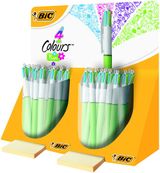 Boli bic 4 colores fun rosa-celeste
