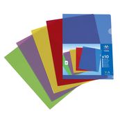 Viquel - Carpeta en forma de L - para A4 (paquete de 10)