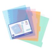 Viquel PropySoft - Separador - 6 piezas - para A4 Maxi - con pestañas - colores variados