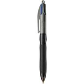"BIC 4 Colours Grip Pro - Bolígrafo  de 4 colores - negro, rojo, azul, verde - 1 mm - medio - retractil"