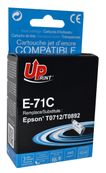 UPrint E-71C - 10 ml - tamaño XL - cián - compatible - refabricado - cartucho de tinta (alternativa para: Epson T0712, Epson T0892) - para Epson Stylus DX9400, SX115, SX215, SX218, SX415, SX515, SX610; Stylus Office BX310, BX610