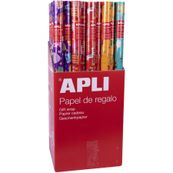 APLI kids collection - Papel de regalo - 70 cm x 2 m - 60 g/m² - disponible en diferentes colores - papel