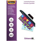 Fellowes Laminating Pouches Enhance 80 micron - 80 micrones - paquete de 100 - mate - A3 (297 x 420 mm) bolsas para laminación
