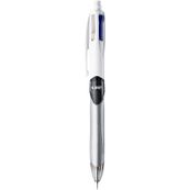 "BIC 4 Colours 3+1HB - Bolígrafo  de 3 colores y portaminas combinados - HB - negro, rojo, azul - retractil - con borrador"