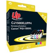 UPrint C-1500XL-PACK - Paquete de 4 - negro, amarillo, cián, magenta - compatible - cartucho de tinta (alternativa para: Canon PGI-1500XL BK, Canon PGI-1500XL C, Canon PGI-1500XL M, Canon PGI-1500XL Y) - para Canon MAXIFY MB2050, MB2150, MB2155, MB2350, 