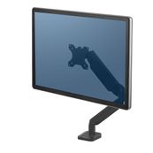 Fellowes Platinum Monitor Arm - Kit de montaje - brazo ajustable - para Monitor - plástico, aluminio, acero - negro - tamaño de pantalla: hasta 32" - montable en escritorio