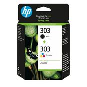 HP 303 - Paquete de 2 - color (cian, magenta, amarillo), negro pigmentado - original - cartucho de tinta - para ENVY Photo 62XX, Photo 71XX, Photo 78XX; ENVY Inspire 72XX, 79XX; Tango