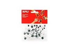 APLI kids - adhesivo de decoración - círculo - negro (paquete de 100)