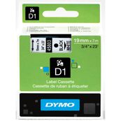 DYMO D1 - Brillante - negro sobre blanco - Rollo (1,9 cm x 7 m) 1 cinta(s) cinta