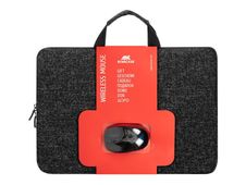 FUNDA ANVIK NEGRA PARA PORTATIL CON RATON INALAMBRICO