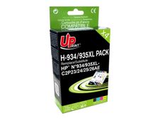 UPrint H-934/935XL - Paquete de 4 - negro, amarillo, cián, magenta - compatible - refabricado - cartucho de tinta (alternativa para: HP 934XL, HP 935XL) - para HP Officejet 6812, 6815, 6820; Officejet Pro 6230, 6230 ePrinter, 6830, 6835
