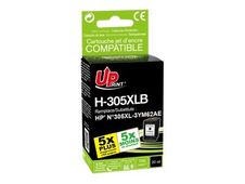 UPrint H-305XLB - 20 ml - negro - compatible - refabricado - cartucho de tinta (alternativa para: HP 305XL) - para HP Deskjet 23XX, 27XX, 28XX, 41XX, 42XX; DeskJet Plus 41XX; ENVY 60XX, 64XX; ENVY Pro 64XX