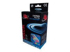 UPrint E-48-PACK - Paquete de 6 - 17 ml - tamaño XL - negro, amarillo, cián, magenta, magenta claro, cián claro - compatible - cartucho de tinta (alternativa para: Epson T0481, Epson T0482, Epson T0483, Epson T0484, Epson T0485, Epson T0486) - para Epson
