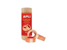 APLI cinta de oficina - 19 mm x 33 m - transparente (paquete de 8)