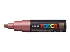POSCA PC-8K - Marcador - rojo metálico - tinta pigmentada al agua - 8 mm - amplio