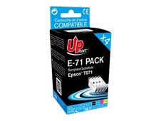 UPrint E-71 - Paquete de 4 - negro, amarillo, cián, magenta - compatible - refabricado - cartucho de tinta - para Epson Stylus DX9400, SX115, SX215, SX218, SX415, SX515, SX610; Stylus Office BX310, BX610